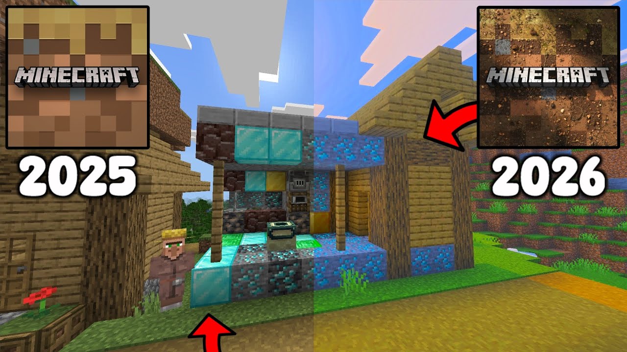 Minecraft Trial 2025 VS Minecraft Trial 2026 (Vibrant Visuals TEST!!)