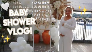 BABY SHOWER VLOG! ✨ Get ready with me \& being a hormonal pregnant lady