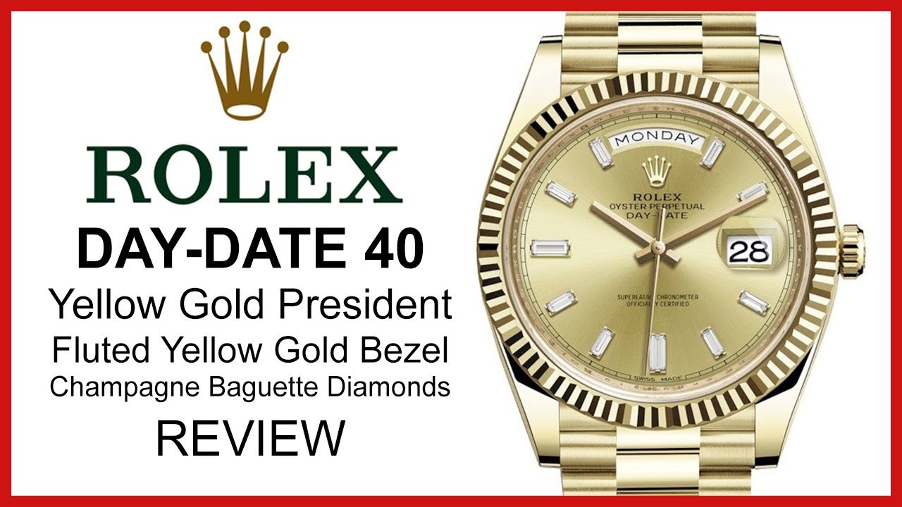 Rolex Day-Date 40, Champagne Diamond 