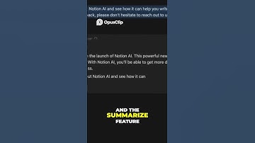 Notion AI_ Rewrite _ Summarize Feature Demo! #technology #ai
