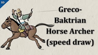 Greco Bactrian Horse Archer (speed draw)