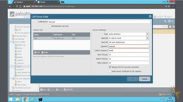 Configure Active Directory authentication (User-ID) in the Palo Alto