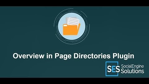 Tutorial on Overview in "Page Directories Plugin"
