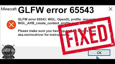 How to fix opengl error 65543 in just 5 steps 1.17.1 snapshots |GamersHub|