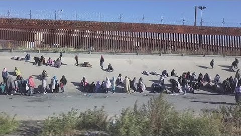 Thousands of asylum seekers waiting at border to enter US ahead of end of Title 42, officials say