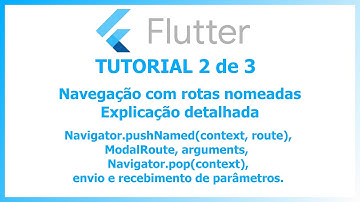 Navegação com rotas nomeadas no Flutter - Parte 2 de 3