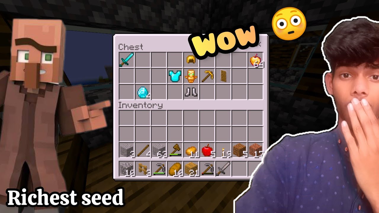 Trying scary seed in Minecraft. it's really true .l Roy Gamez xp. #youtube #trending #gamer