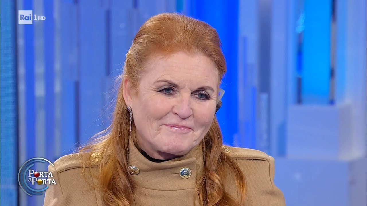 Intervista esclusiva a Sarah Ferguson - Porta a porta 14/12/2021