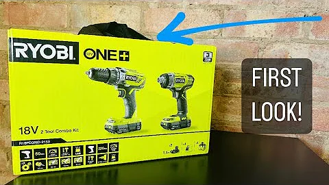 Cordless Combi Drill & Impact Driver (Ryobi 18V ONE+) - Unboxing!  😊