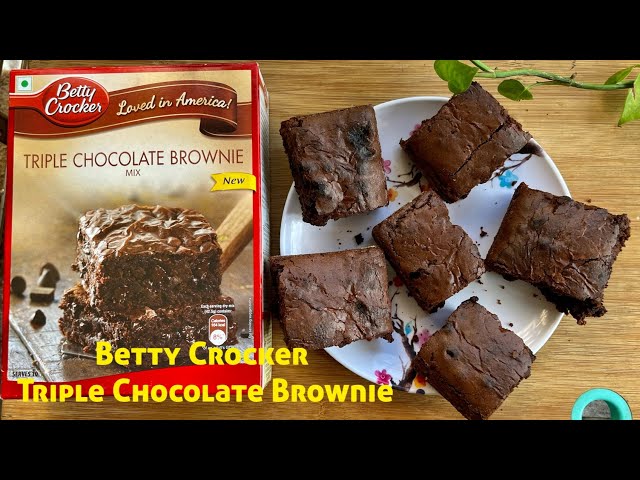 læbe Kontrovers Konsultere Betty Crocker Triple Chocolate Brownie Mix | Betty Crocker Brownie Recipe |Chocolate  Brownie Recipe - YouTube