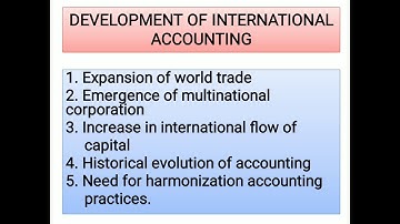 INTERNATIONAL ACCOUNTING || PP || INTRODUCTION || MCOM SEM IV || HPPPGIC || KSV || SVKM || KADI