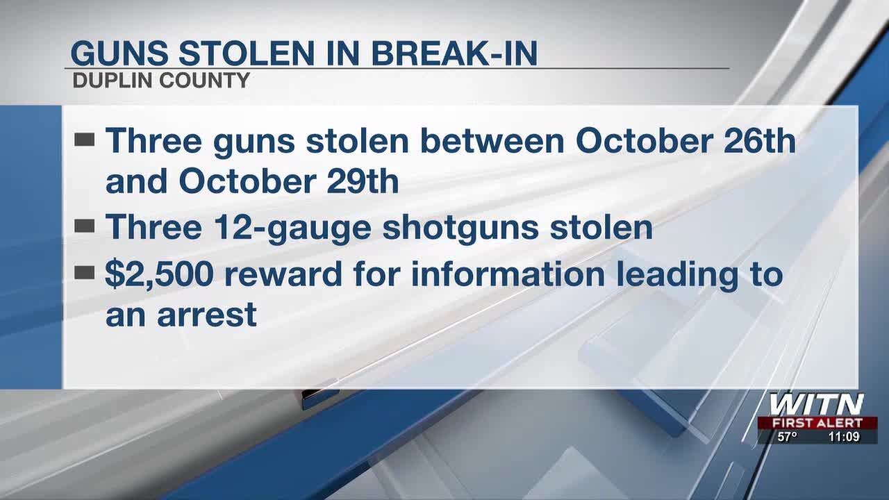 Deputies ask for help after guns stolen in Duplin County break-in - YouTube