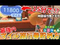 【最強】マイル旅行券5枚分の10000マイルを15分で集める方法!!時間操作無でも可能【#あつまれどうぶつの森】【#あつ森】