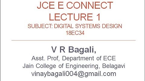 Digital Systems Design 18EC34