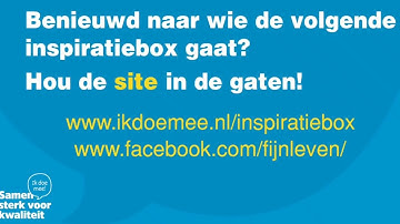Overhandiging van de inspiratiebox tijdens lancering Ik doe mee! Samen sterk voor kwaliteit