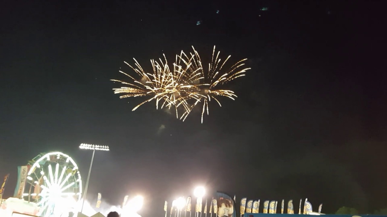 Fireworks at Hudson valley fair YouTube