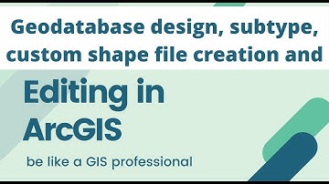 How to create new shape file and geodatabase in ArcGIS | digitizing, editing and topology correction