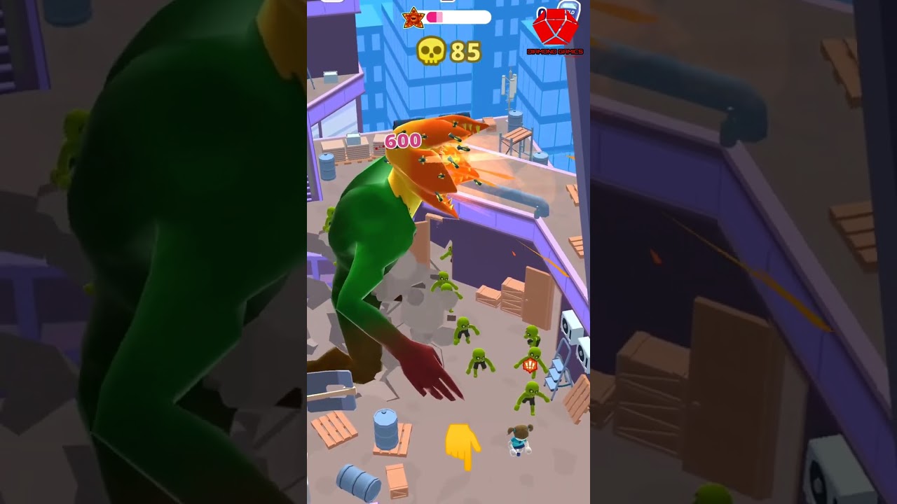 Flower Monster Attack l Heli Monsters Game l 