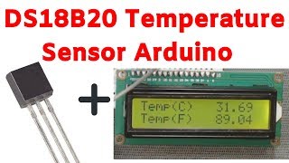 DS18B20 Temperature Sensor With Arduino LCD