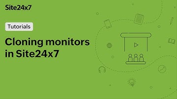 Clone monitors with the same configuration using the Site24x7 Clone option