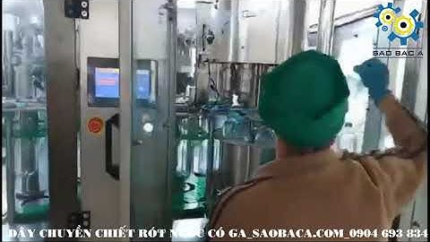 Dây Chuyền Máy Chiết Rót Nước Có Ga Tự Động | Saobaca.com | 0904 693 834