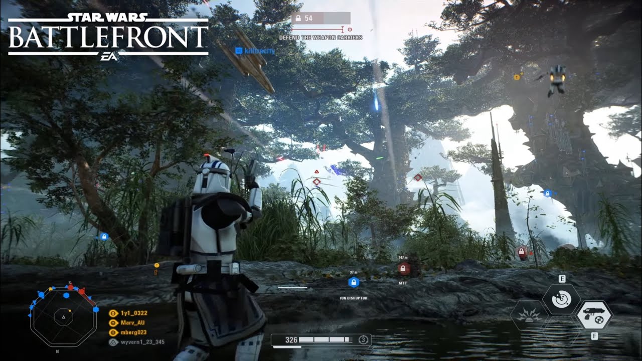 Star Wars Battlefront 2: Galactic Assault Gameplay | Kashyyyk - YouTube
