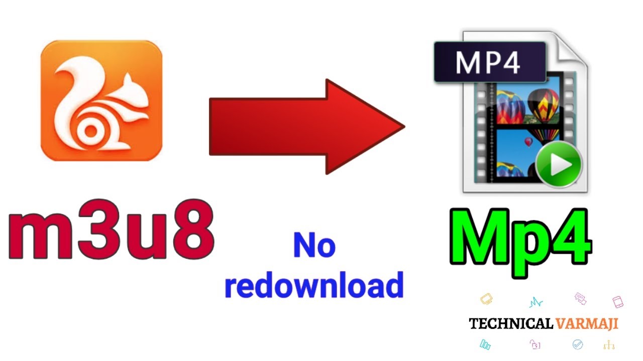 วิธี แปลง ไฟล์ วีดีโอ เป็น mp4  Update 2022  Convert Uc Browser downloaded video m3u8 to mp4 without redownload