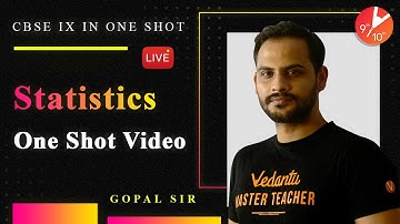 Statistics in one Shot | CBSE Class 9 Maths Chapter 14 NCERT Solutions | Vedantu Class 9 and 10