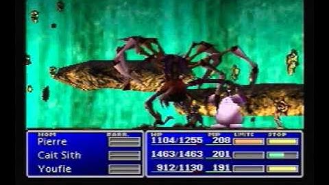Final Fantasy 7 - LLNMNI challenge (level max : 27) - Crater Descent