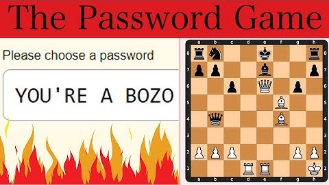 Creating the MOST Secure Password (The Password Game)
