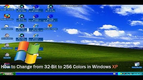 How to Change from 32-Bit to 256 Colors in Windows XP