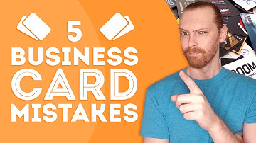 5 Business Card Design Mistakes to Avoid | Business Card Design Tips