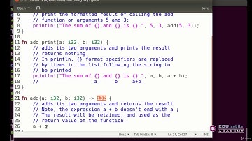 Rust Programming Language for Beginners : Function Presentation