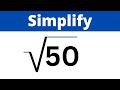 Simplifying Square Roots and Factoring