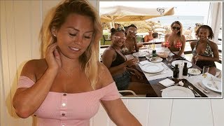 Kate Wright Spends Time With Rio Ferdinands Sisters On Holiday As Pairs Romance Continues To Heat