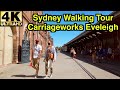 4k sydney walk  carriageworks  reopen  farmers market  eveleigh  sydney walking tour