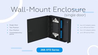 Optical Fiber Wall-Mount Enclosure, Standard-Series, Single-Door, LGX, Two-Position - 268-STD Series