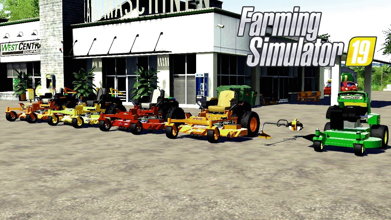 Farming Simulator 2019 Mod spotlight 29 Massive Mower Pack YouTube