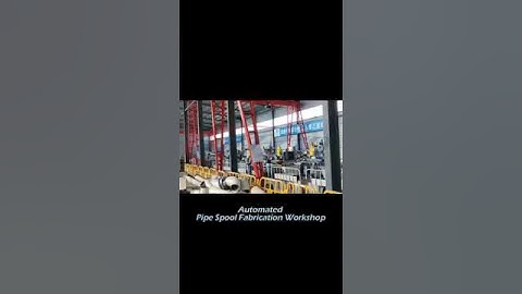 Automated pipe spool fabrication workshop, automatic pipe spool fabrication production line