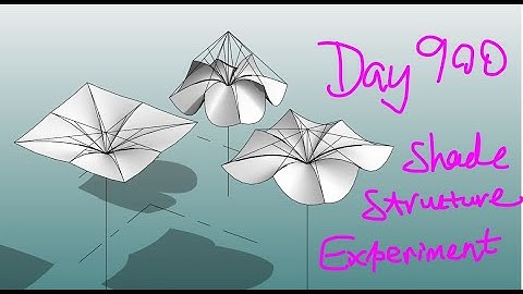 Revit Exercise (Day 900) - Shade Structure Experiment