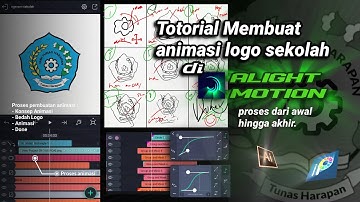 Tutorial on creating a school logo animation in Alight Motion from scratch - logo animation in Al...