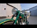 Мотоцикл ИЖ-49 в зелёном цвете отправился к своему заказчику