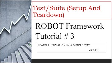 Robot Framework With Selenium and Python | Tutorial 3 | How to use  Suite Test Setup and Teardown