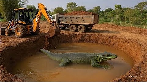 Jcb 3dx Backhoe Mud loading In Tata Tipper and Mahindra Tractor l