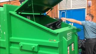 14 yard compactor in action