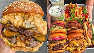 Amazing Hamburger Pizza Sandwiches Junk Food Recipes Compilation Delicious French Fries Ideas