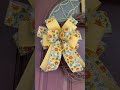 The Perfect Summer into Fall Bow! #wreathbow #bowforwreath #summerdecor #falldecor #etsyseller