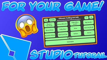 How To Get The Ultimate Trolling Gui In Your Roblox Game