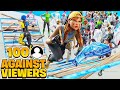 I Challenged 100 Of My Viewers To A Fortnite 1v1!