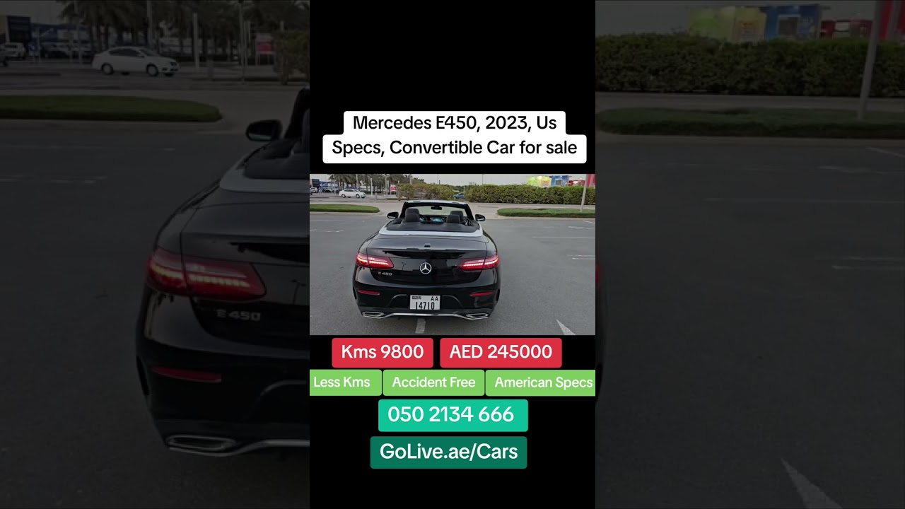 Mercedes E450, 2023, Us Specs, Convertible Car for sale 050 2134 666